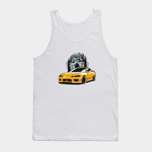 Yellow Silvia S15 Samurai Warrior Tank Top